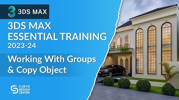 Working With Groups And Copy Object | 3ds Max Essential Training 2023-24