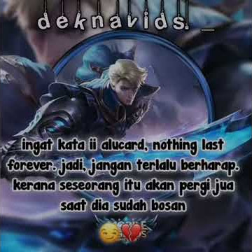 kata kata alucard ☺️