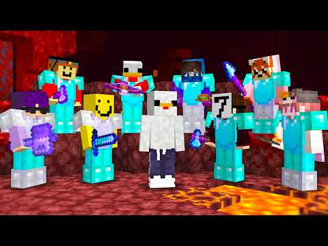 Minecraft Speedrunner VS 8 Hunters REMATCH