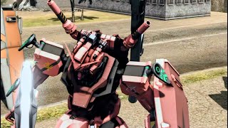 GBO2: White Gundam Gameplay5 (Char Aznable Colors)