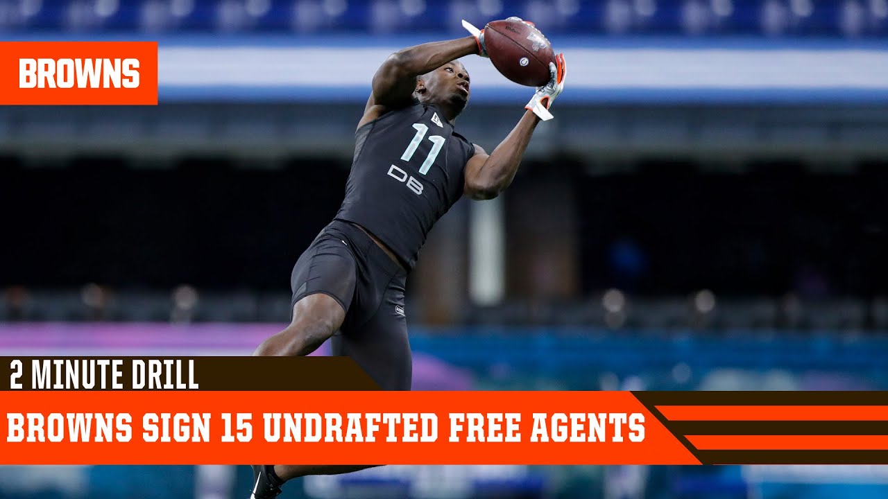 Browns sign 15 Undrafted Free Agents 2 Minute Drill YouTube