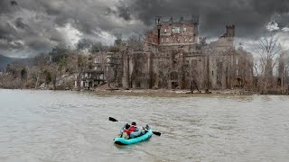 Exploring Abandoned Castle On A Frozen River