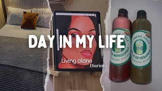 A Day in my life | life of a Nigerian girl | living alone diaries | My First YouTube  video