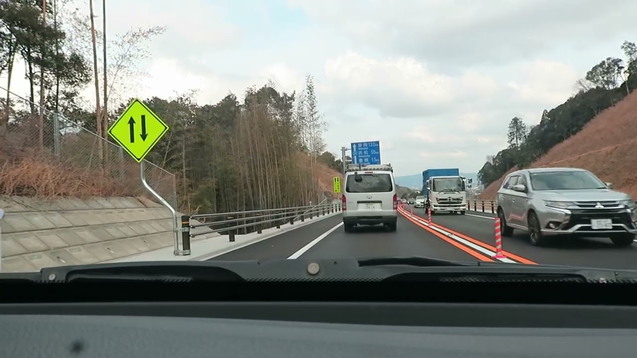 名豊道路　蒲郡IC~豊川橋南ICドライブ　新規開通区間有り