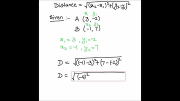 Distance Formula / How to Find Distance Between Two Points Using Distance formula