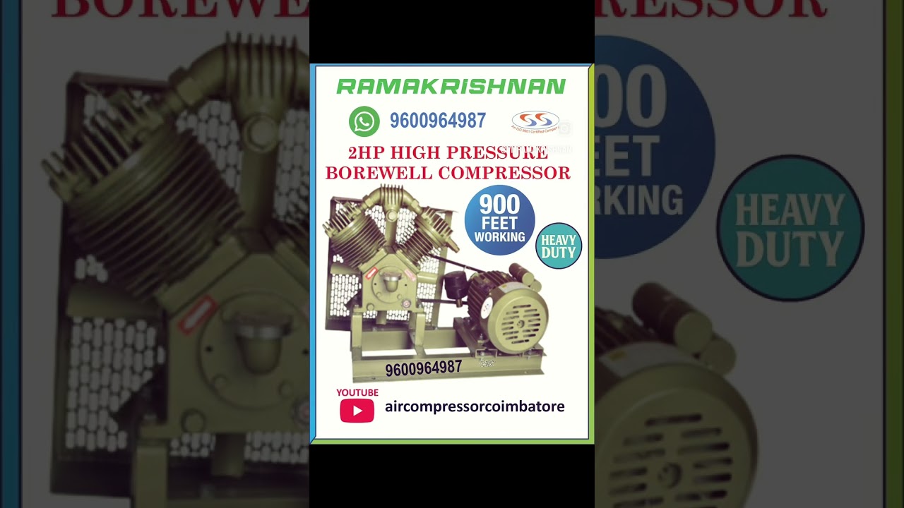 2HP high pressure borewell compressor