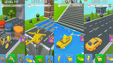 Shape shifting game shape shifting gameplay shape shifting funny gameplay shape shifting race game