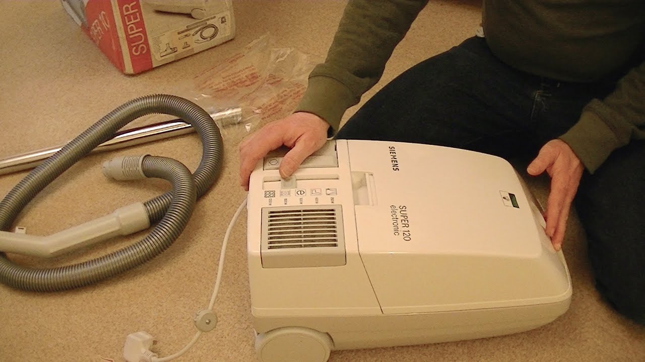 Siemens Vintage Super 120 Electronic Vacuum Cleaner Unboxing & First Look YouTube