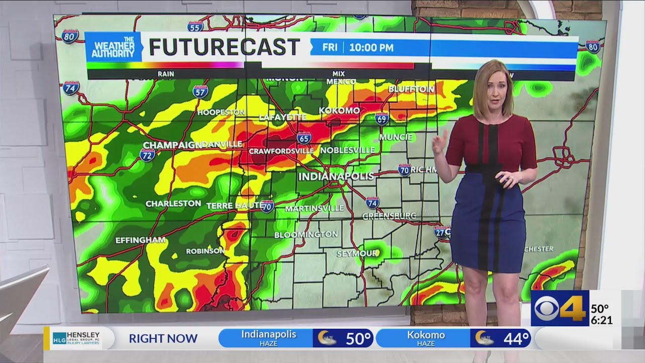 Heavy rain and storms raise the flooding threat - YouTube