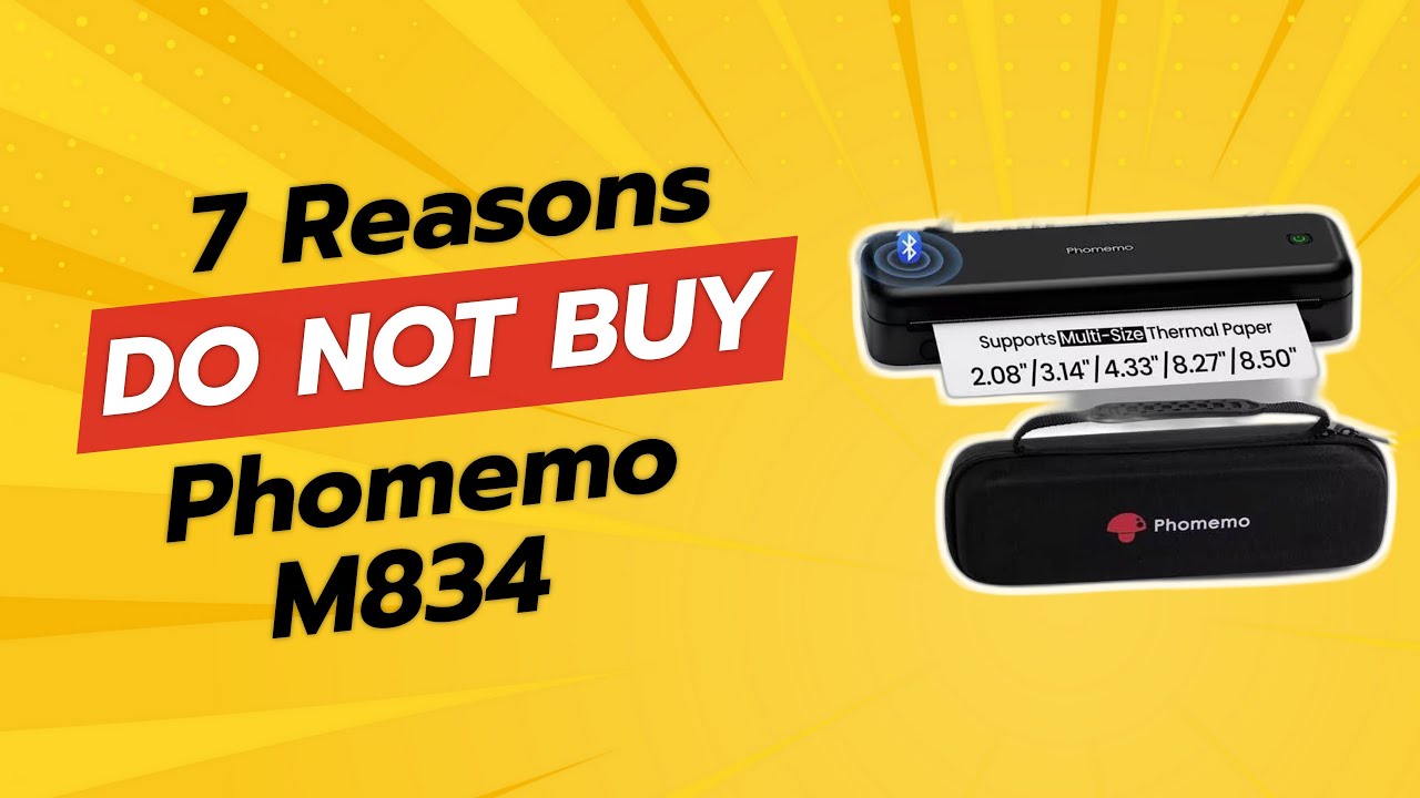 DON'T BUY Phomemo M834 Before Watching THIS Video! 😱 | 7 Reasons