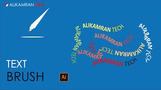 Adobe Illustrator I How To Make text Brush In adobe Illustrator Beginner Tutorial