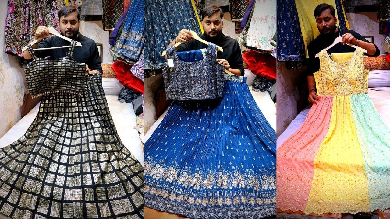 CropTop Lehenga Latest Designs Chandni Chowk Crop Top Market