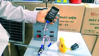 HUONG DAN SU DỤNG MÁY PHÁT ĐIỆN NĂNG LƯỢNG MẶT TRỜI BV11