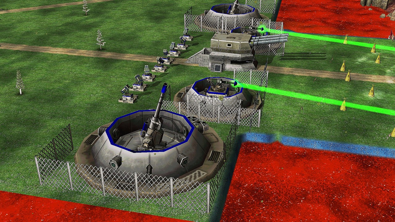 USA SUPREME + AURORA NUKE vs 7 GLA TOXIN - Command & Conquer Generals Apocalyptic