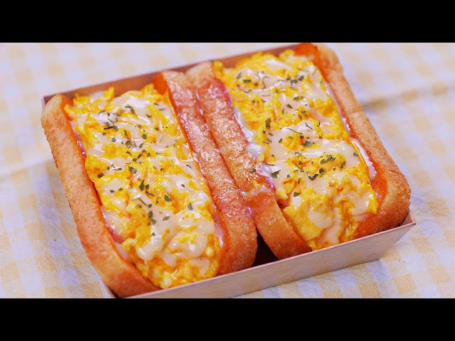 Delicious Egg Toast Recipe : It's so delicious and so simple class=
