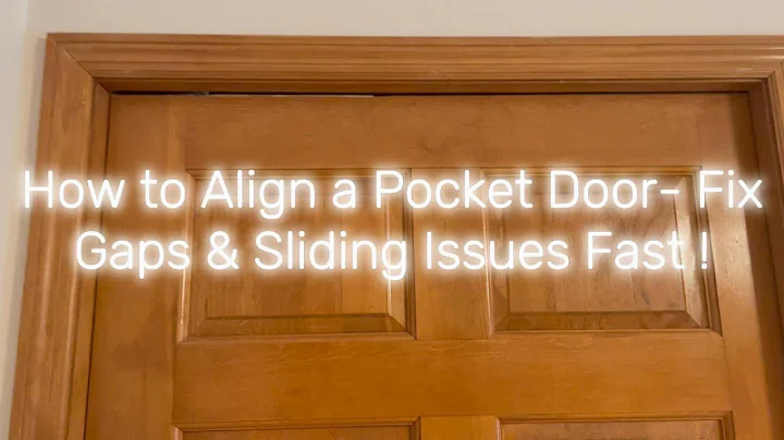 How to Align a Pocket Door: Fix Gaps & Sliding Issues Fast!