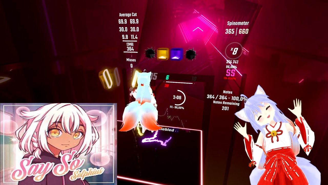 [Beat Saber] Selphius - Say So (Doja Cat) [expert+] [Full Body Tracking]