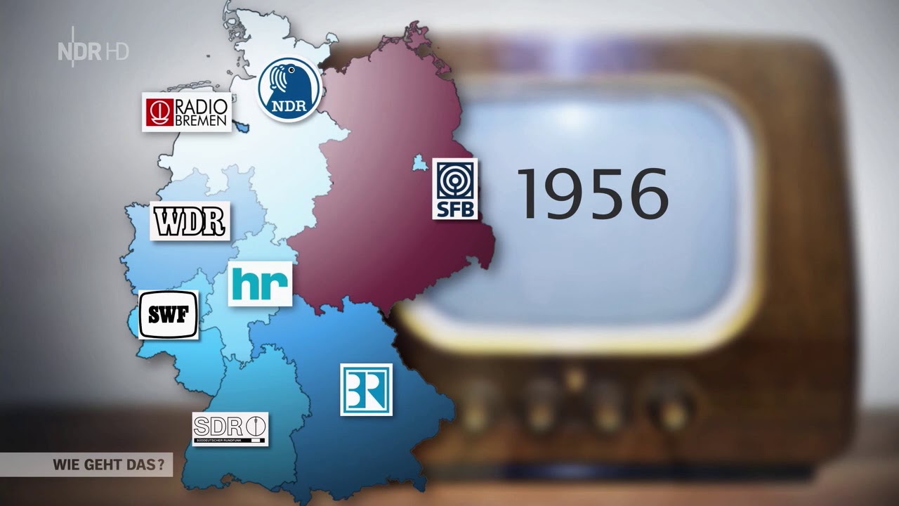 Entwicklung der ARD-Anstalten von 1949 bis 2018 - YouTube