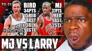 Michael Jordan vs Larry Bird Highlights (1991.03.31) - 71pts, Crazy Battle! Must Watch! reaction