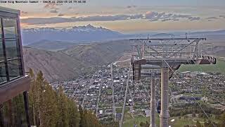 Teton Time Lapse of sunset viewed from Snow King Resort on May 24, 2026