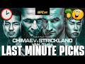 Last Minute Picks for UFC 328: CHIMAEV VS STRICKLAND