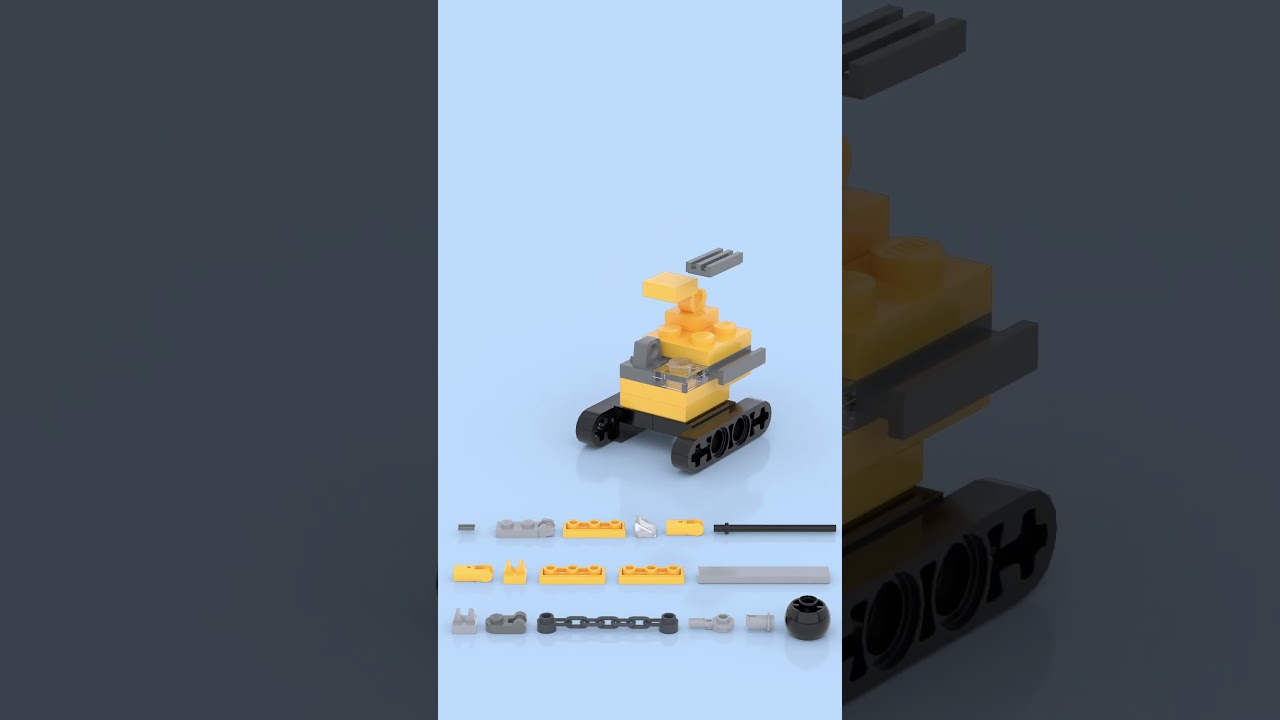 LEGO Microscale Wrecking Ball Crane 🏗️💥 Tiny Crane, Massive Destruction! 🚧🔥 