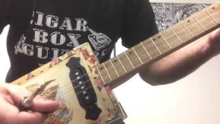 San Cristobal quotREVELATIONquot 3 String Cigar Box Guitar Build 31