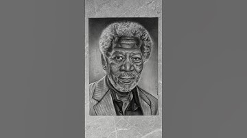 Finally Completed realistic sketch of Morgan freeman ✨ #sketch#realistic#morganfreeman#transaction
