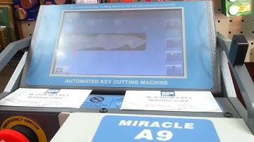 Miracle A9 Mercedes Benz HU39 Key Cutting In High Speed Steps By REDT Miracle A9 Key Cutting Machine