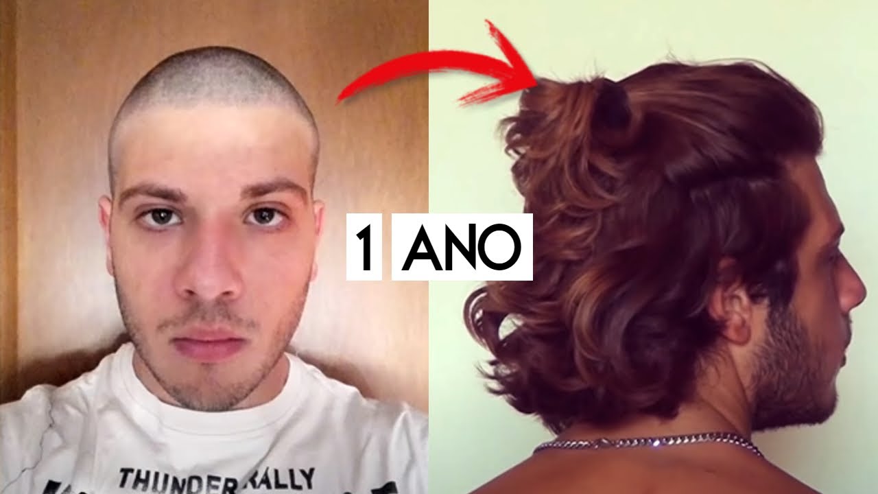 1  ANO (12 MESES) - Deixando o CABELO ONDULADO 2A/2B Crescer !!! / (1 YEAR) HAIR GROWTH