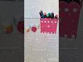 Easy  pen holder craft#glitter paper use- diy#shortsviral #art