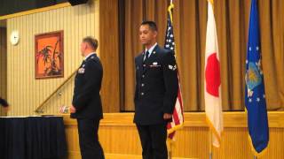 My Promotion to Senior Airman. 373 ISRG Promotion Ceremony.