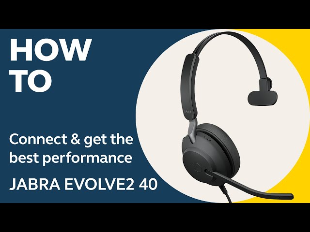 Jabra Evolve2 40: How to connect & get the best performance | Jabra Support  - YouTube | Kopfhörer