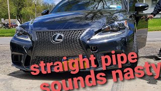 Straight piped lexus is300 F sport