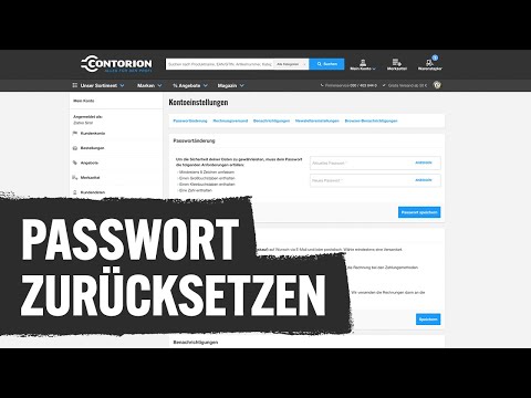 FAQ - Ich habe mein Passwort vergessen! | Contorion