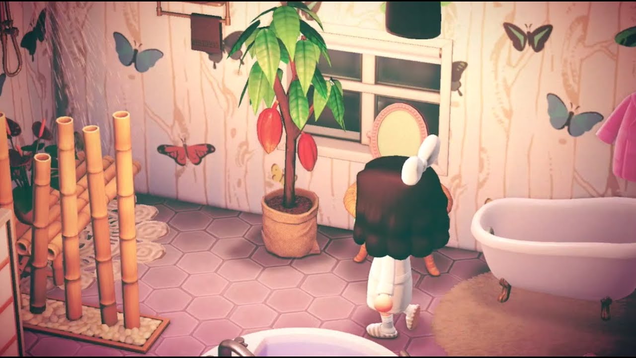 redoing my bathroom! Animal Crossing New Horizons Speed Build YouTube