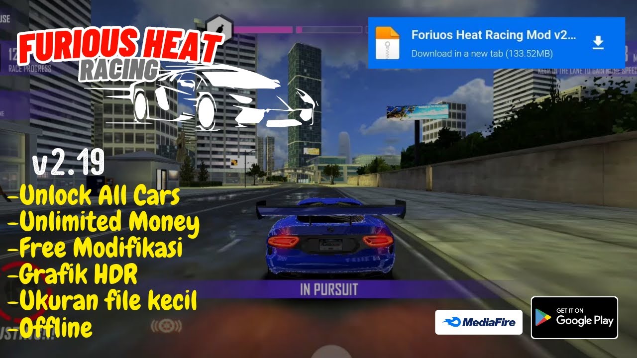 Furious: Heat Racing Mod Apk Terbaru 2023 v2.19 -Unlimited Money & Unlock All Cars