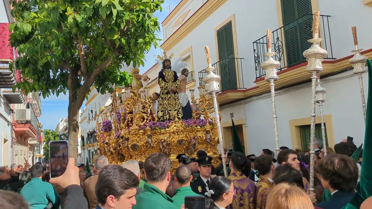 SEMANA SANTA JEREZ 2025. Madrugada. La Sentencia por calle Sol con la marcha 'A la Niña de mis Ojos'