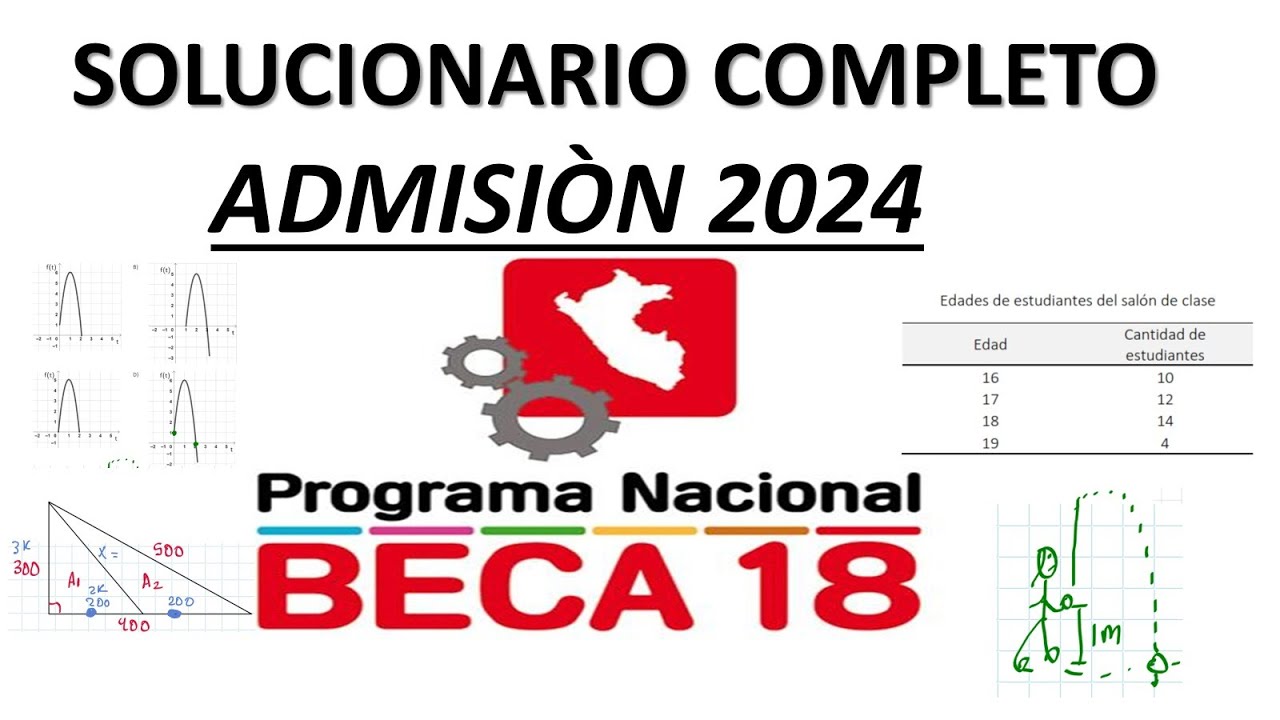 SOLUCIONARIO COMPLETO DE 2024 - BECA 18