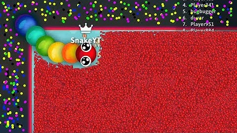 OMG! SNAKE RAINBOW TELEPORT FORM ANOTHER LOBBY HERE 🐍 BEST EPIC SNAKE IO GAMEPLAY 🐍 #snakeio