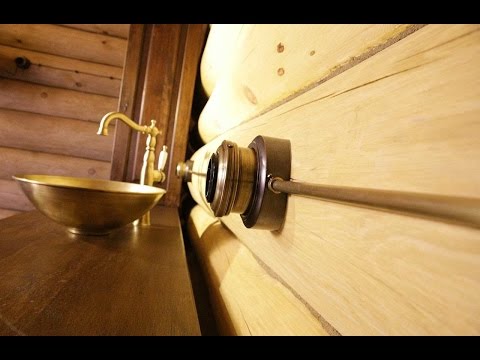Электрика в доме из клееного бруса.