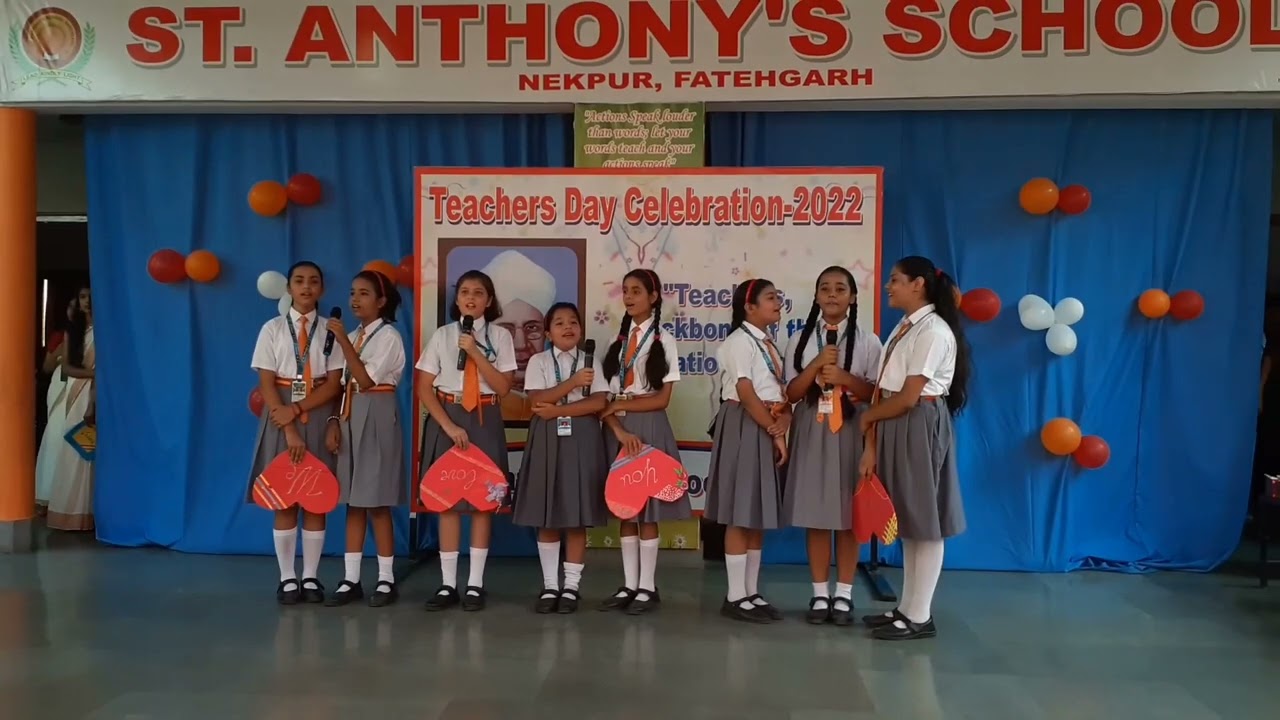 Teachers Day Celebration 2022. St. Anthony's School Nekpur, Fatehgarh