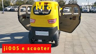 Ji005 Enclosed Mobility Scooter With Roof For Full Weather Drive,No Need License Car Road Testing