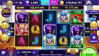 【Club Vegas SLOTS】WHEEL OF ASGARD/multiple free games /epic win screenshot 5