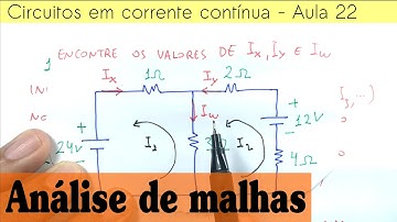 Circuitos CC Aula 22  - Análise de malhas