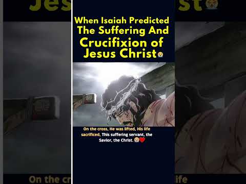 When The Prophet Isaiah Predicted The Suffering of Jesus Christ  😱😭 #shorts #youtube #catholic