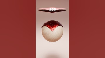 1M Red Metallic Cloth vs Giant Ball | Which one works best? #3danimation  #satisfying #asmr