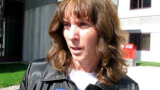 Talking to the media at the Coroner's Inquest in Bathurst!!!
