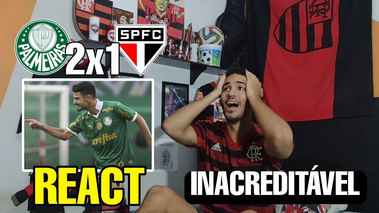 REACT PALMEIRAS 2 X 1 SÃO PAULO MELHORES MOMENTOS BRASILEIRÃO 2024 ...