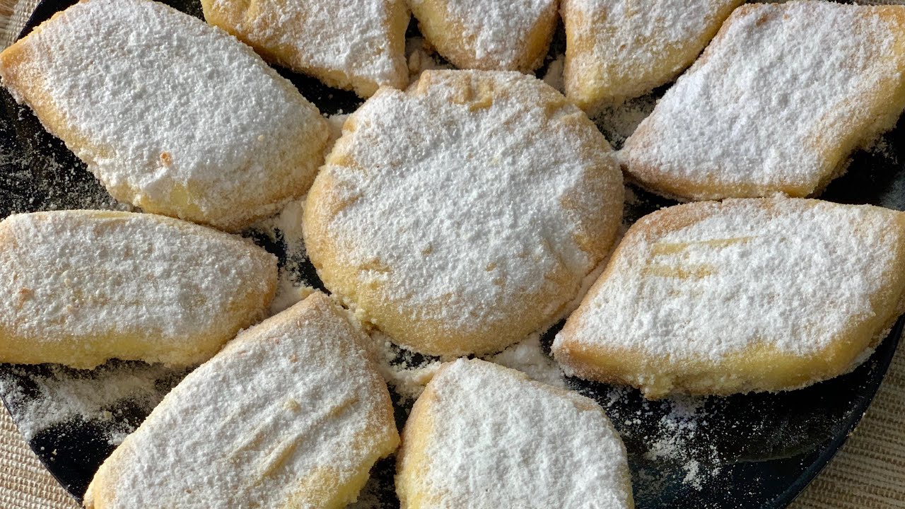 Gurabije me gjalp dhe sheqer pluhur ( butter biscuits with powdered sugar) - YouTube